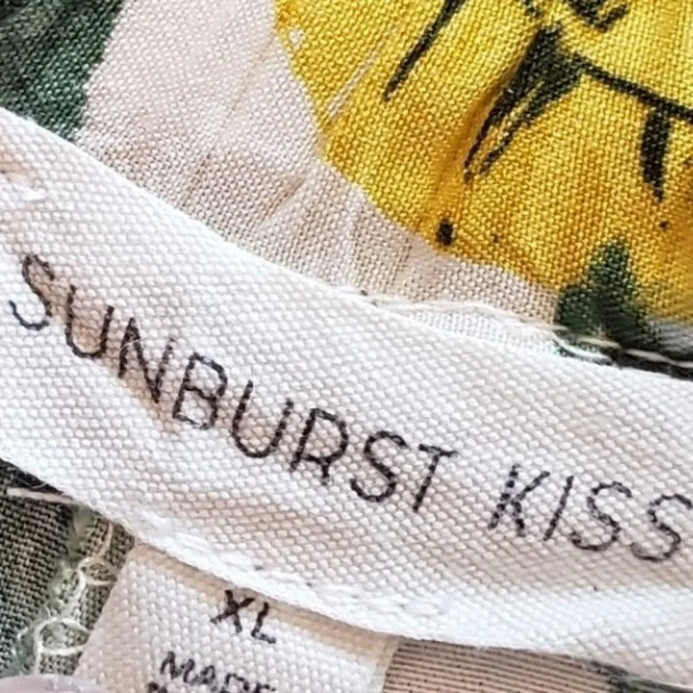 Sunburst Kiss XL Tropical Monstera Leaf Wide Leg Palazzo Pants Green 59775P‎ - Picture 3 of 6